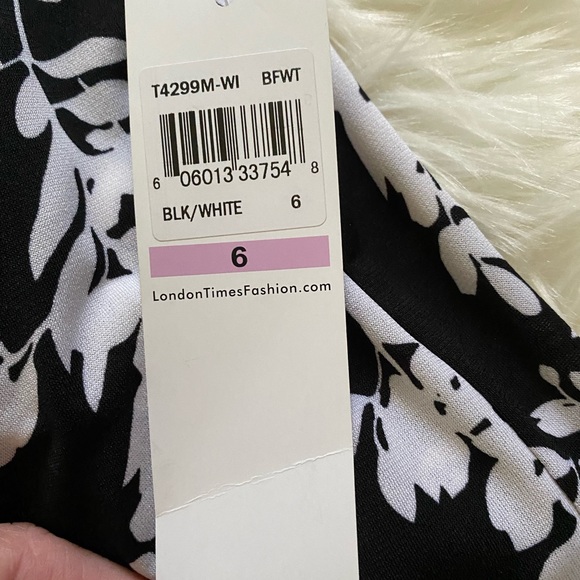 London Times cropped jumpsuit size 6 - Picture 4 of 5